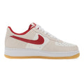 Nike Air Force 1 Cream Red Low-Top Sneakers