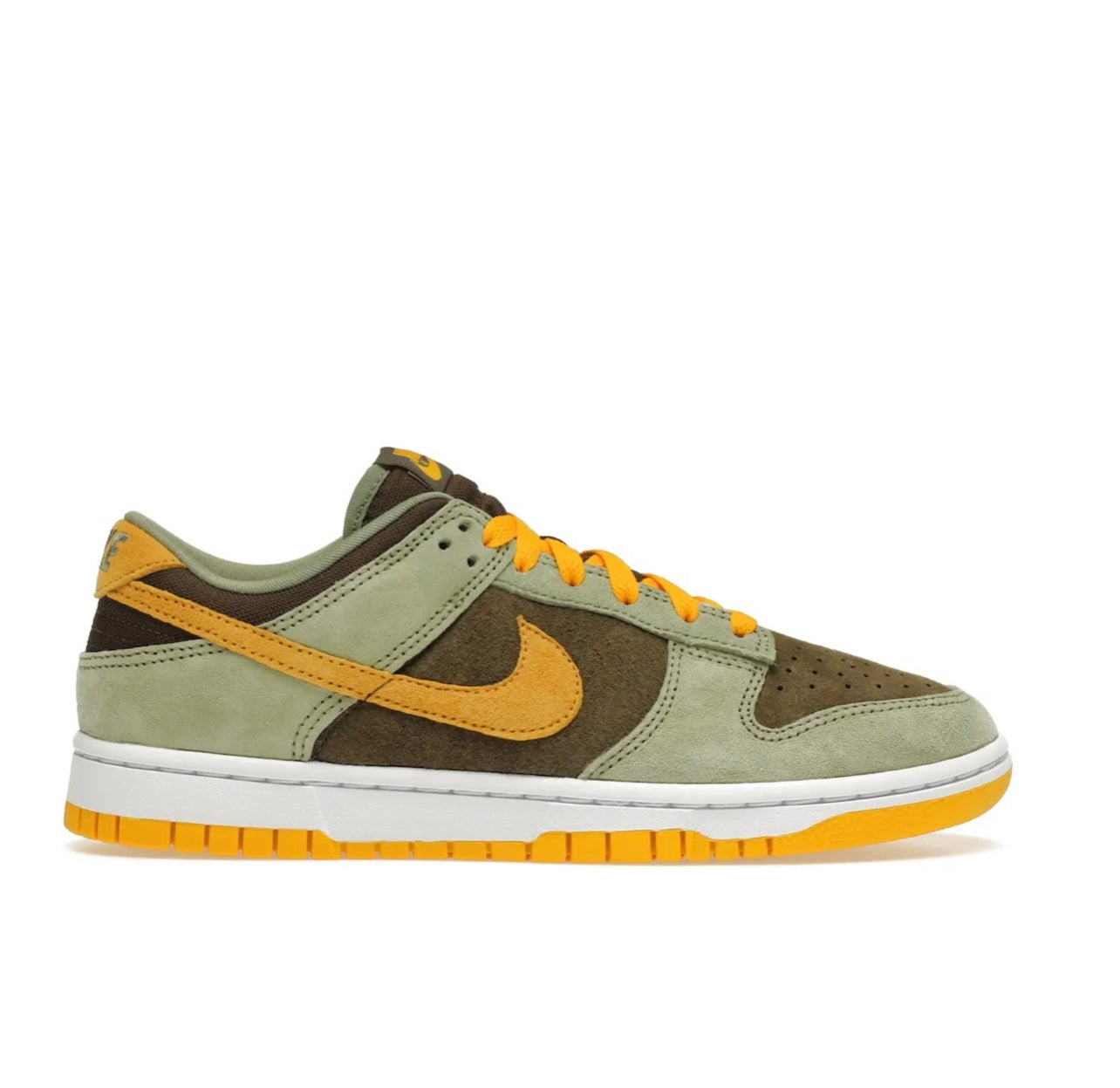 Nike Dunk Low Green Yellow Unisex Casual Sneakers