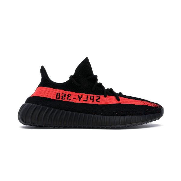 Adidas Yeezy Boost 350 Black Red Men's Running Sneakers