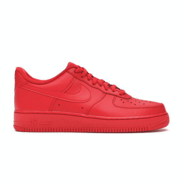 Nike Air Force 1 Low Triple Red Casual Sneakers