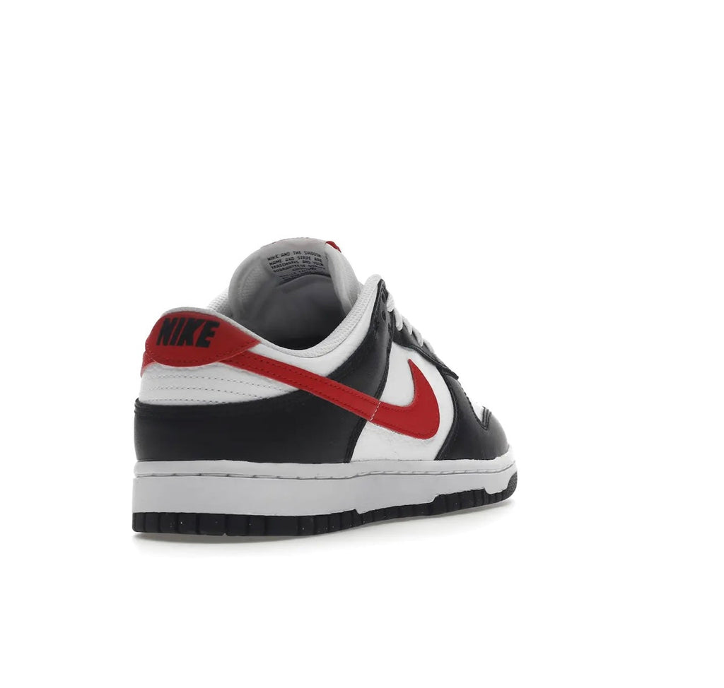 Nike Dunk Low Retro Red Swoosh Panda Sneakers