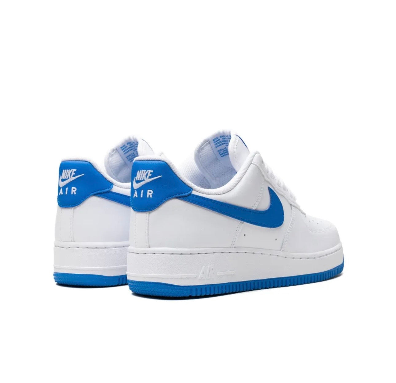 Nike Air Force 1 White Blue Sneakers