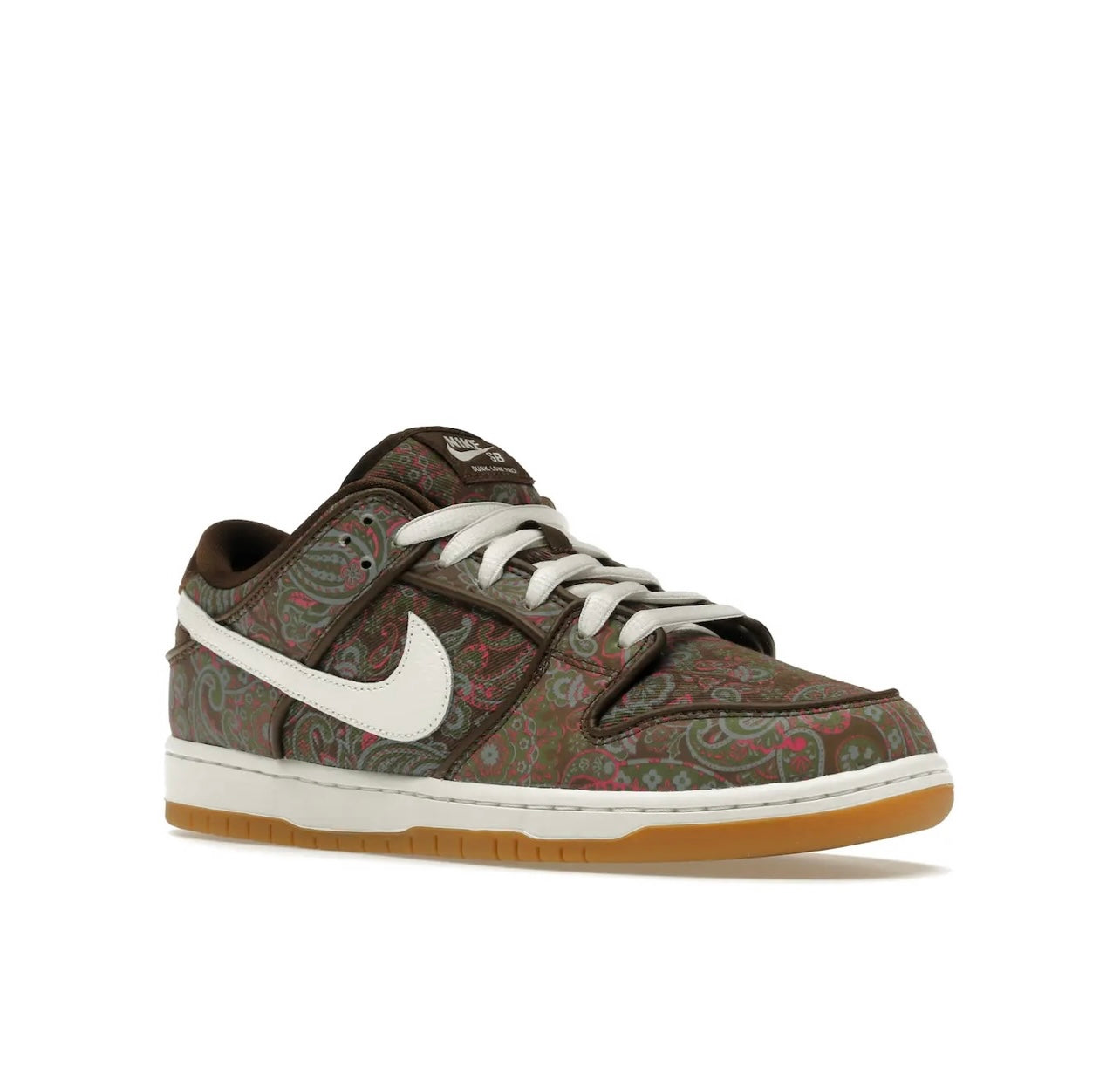 Nike SB Dunk Low Pro Paisley Brown Skate Shoes
