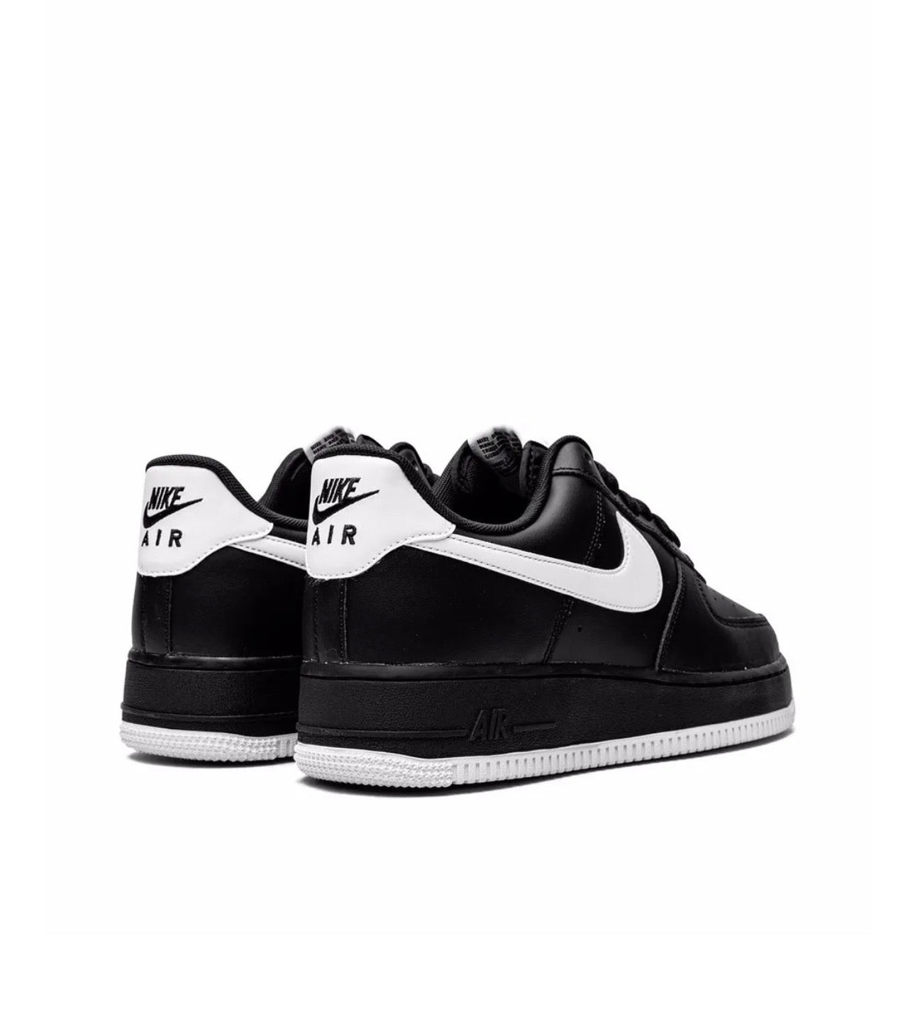 Nike Air Force 1 Black White Unisex Casual Sneakers