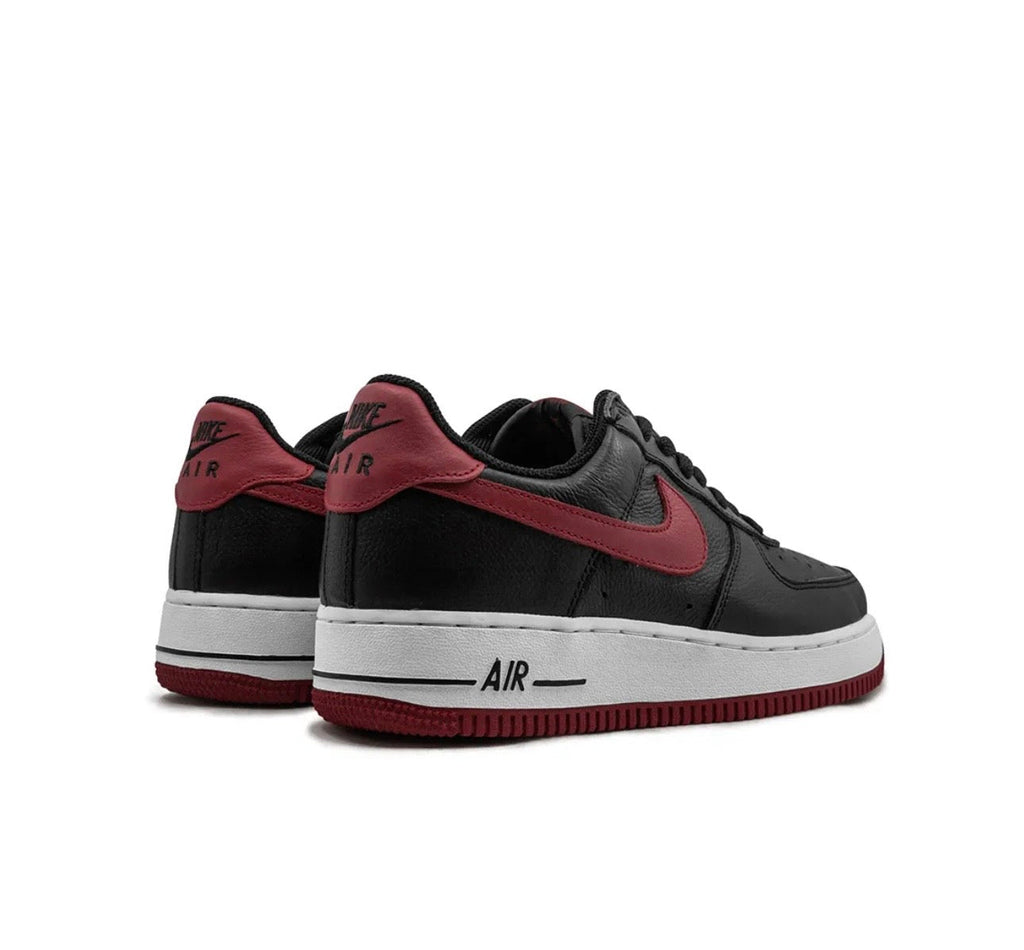 Nike Air Force 1 Black Red Iconic Casual Sneakers