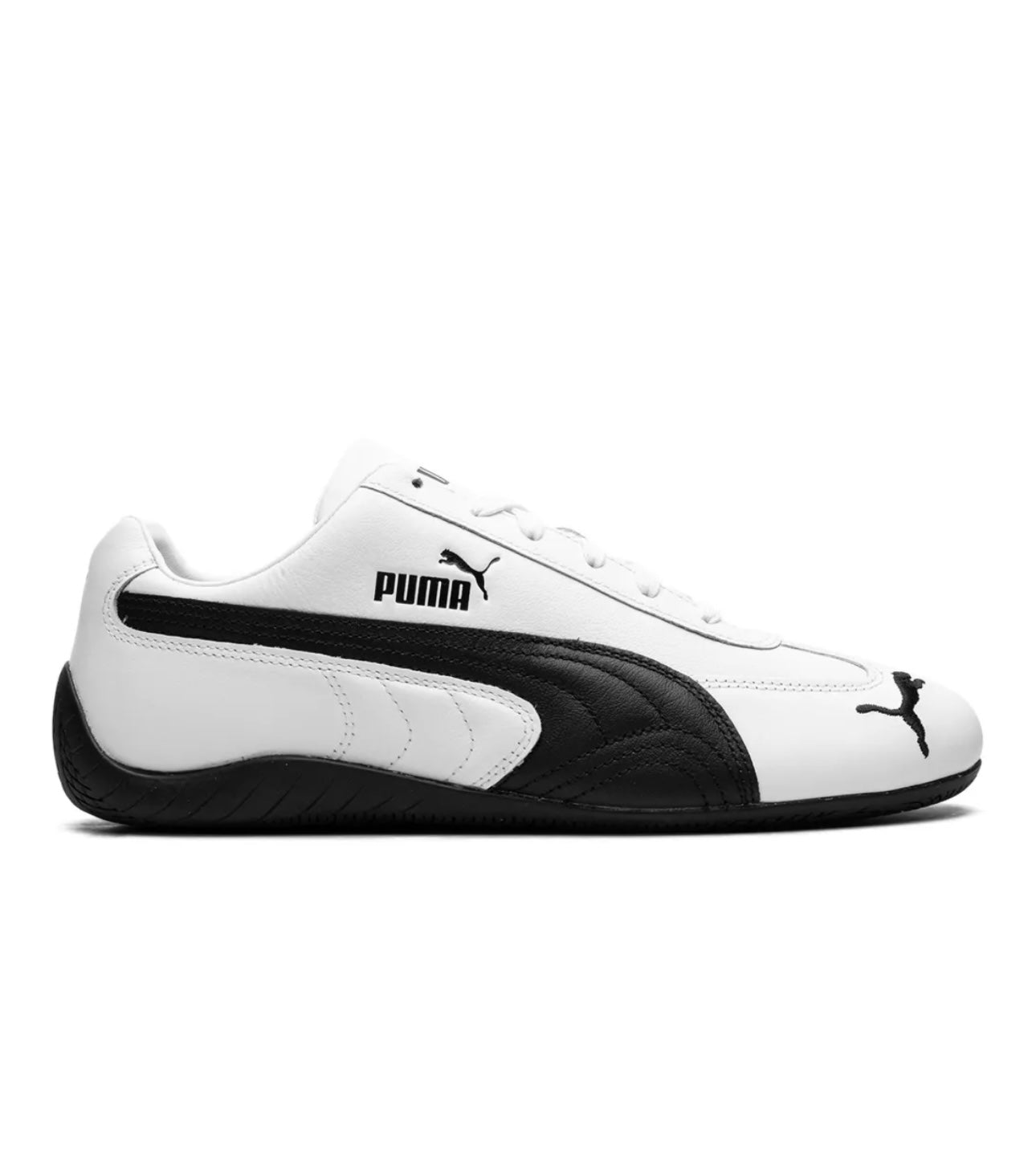 Puma Speedcat Unisex Lifestyle Sneakers in White and Black
