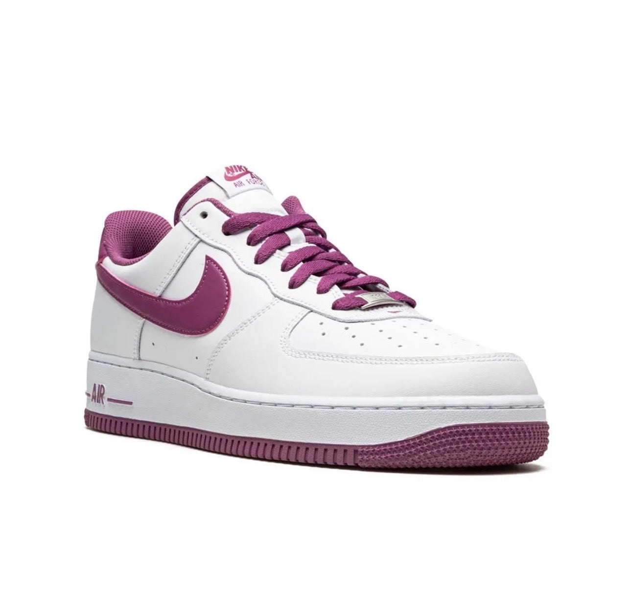 Nike Air Force 1 Low Top Sneakers White Purple