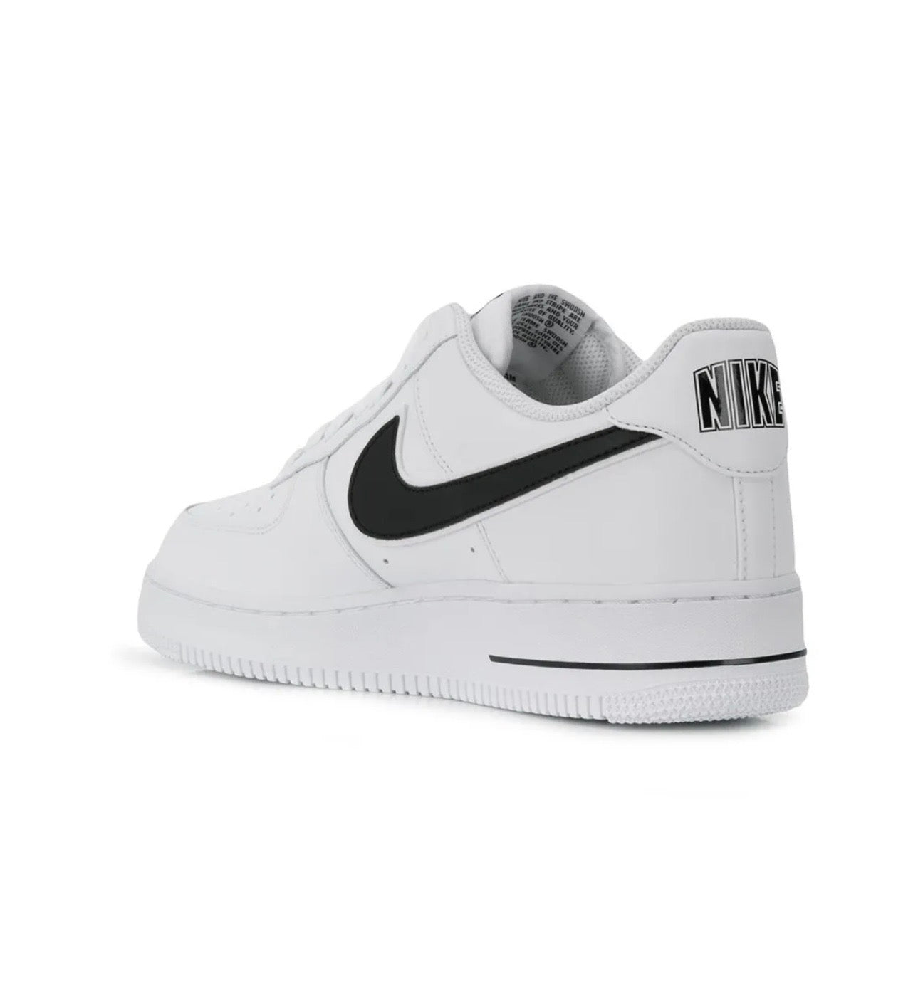 Nike Air Force 1 Sneakers White Black Ergonomic Arch Support