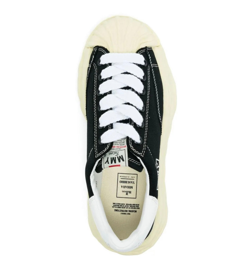 Maison Mihara Black Cream Sneakers Low Top Comfort Design
