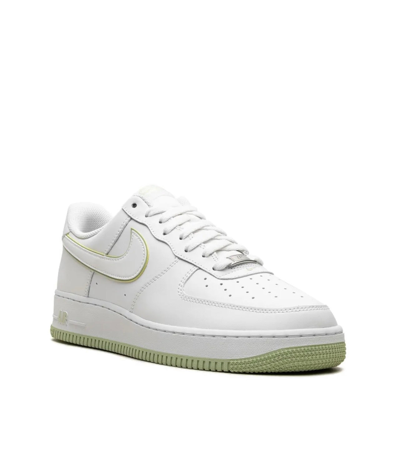 Nike Air Force 1 White Green Low Top Sneakers