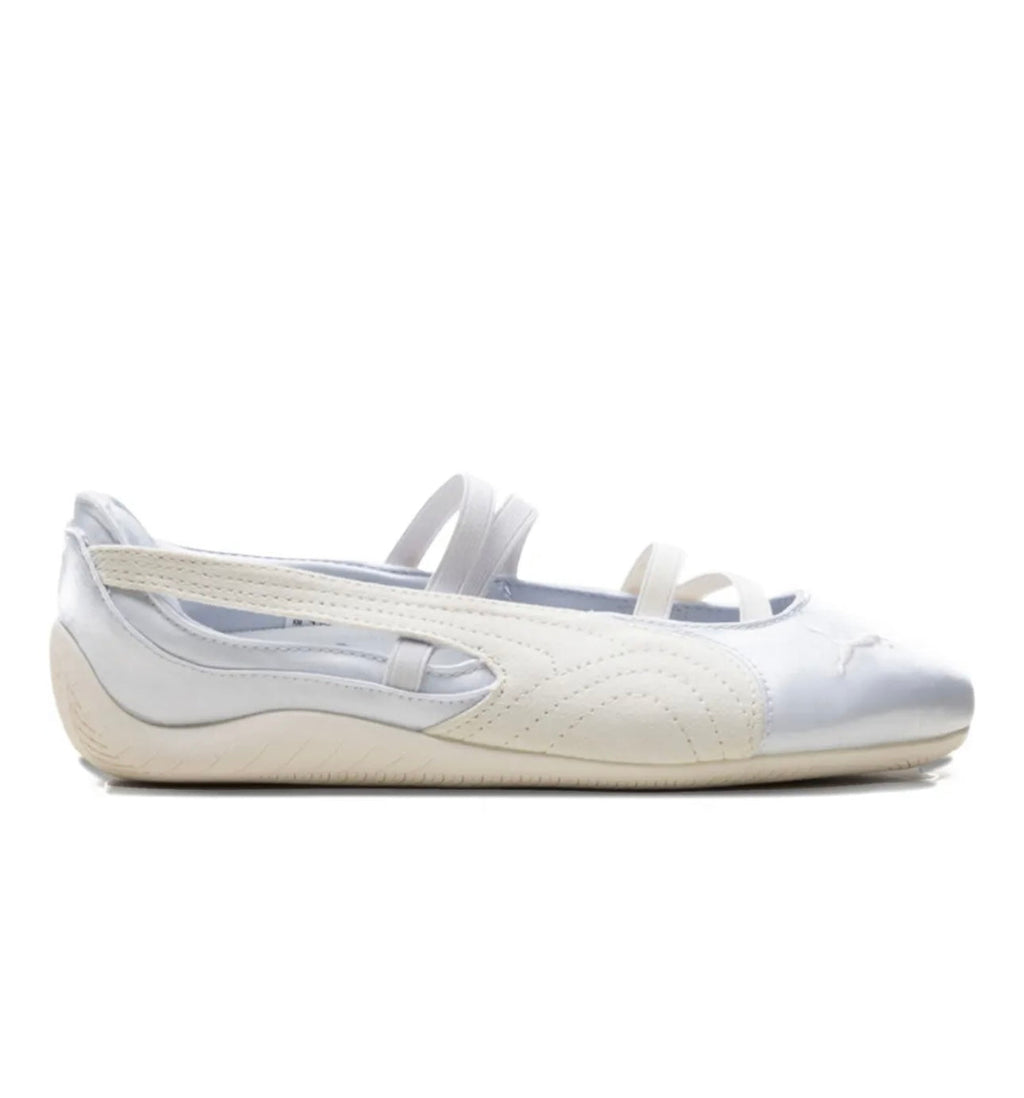 Puma Speedcat Ballet Sneakers Silver Cream Women's Casual Shoes
