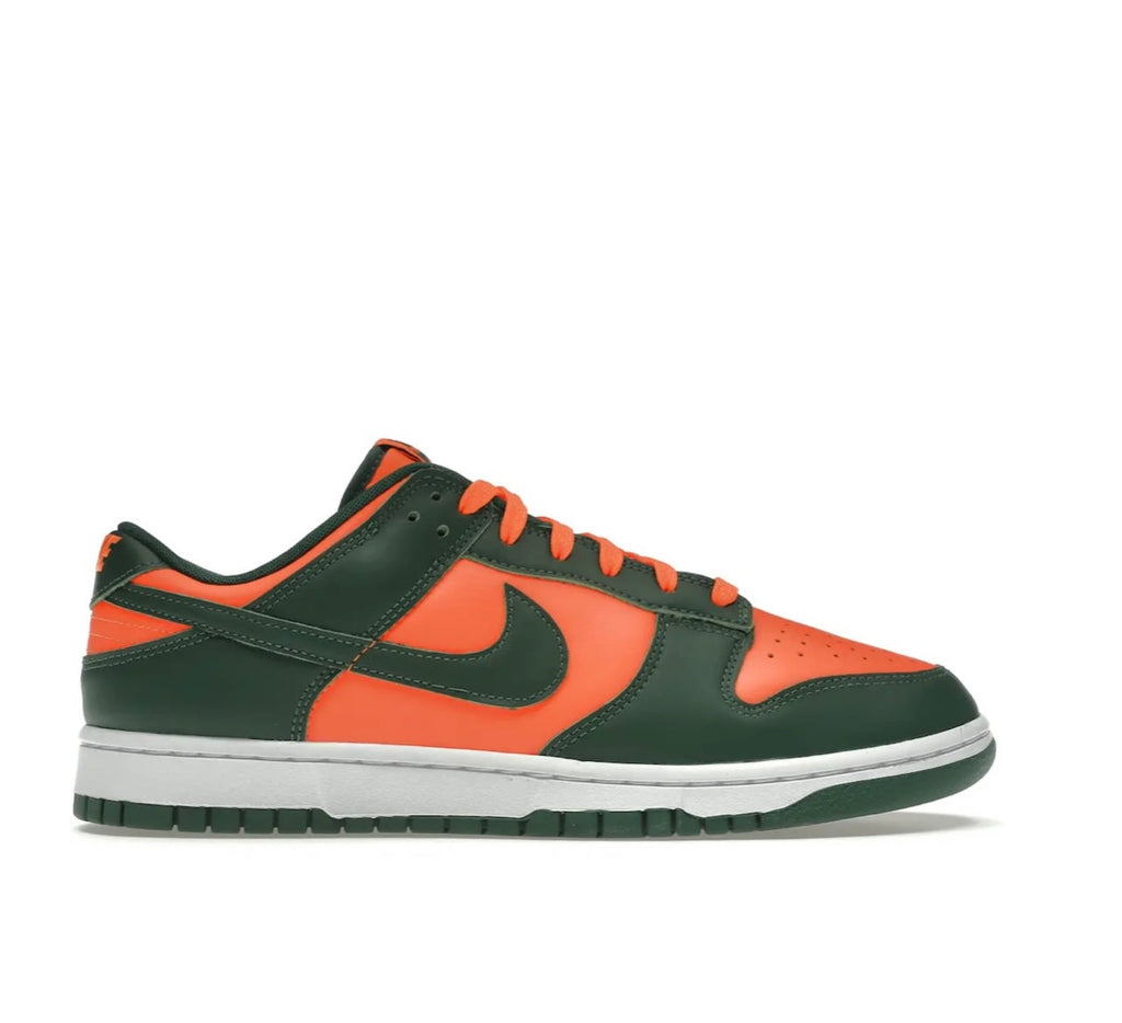 Nike Dunk Low Retro Miami Hurricanes Low Top Sneakers