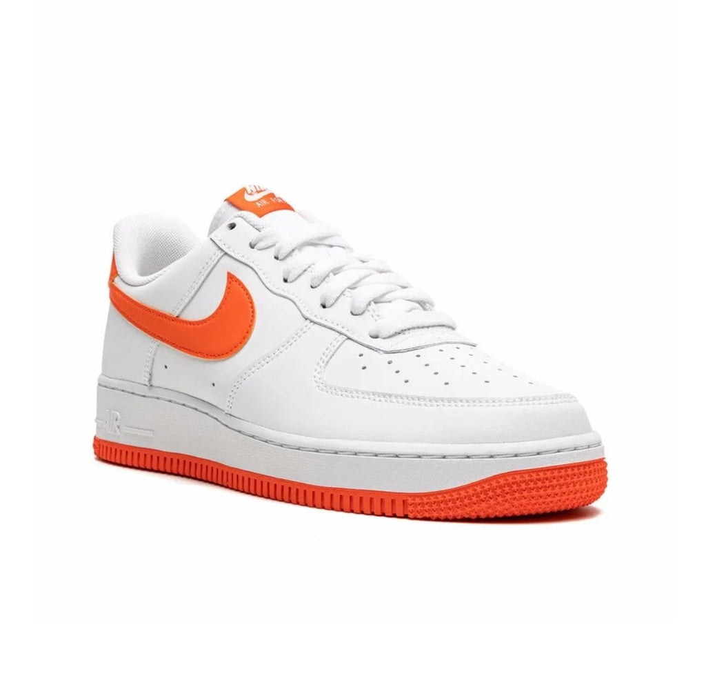Nike Air Force 1 White Orange Sneakers