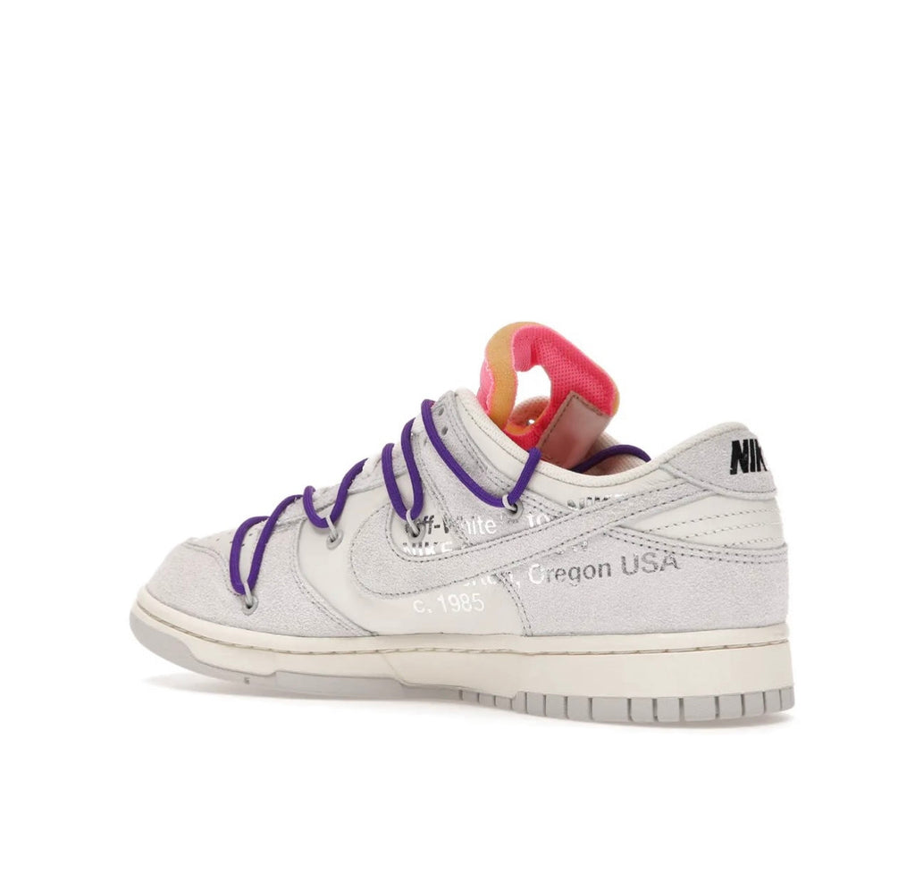 Nike Dunk Low Off-White Unisex Lifestyle Sneakers Black White