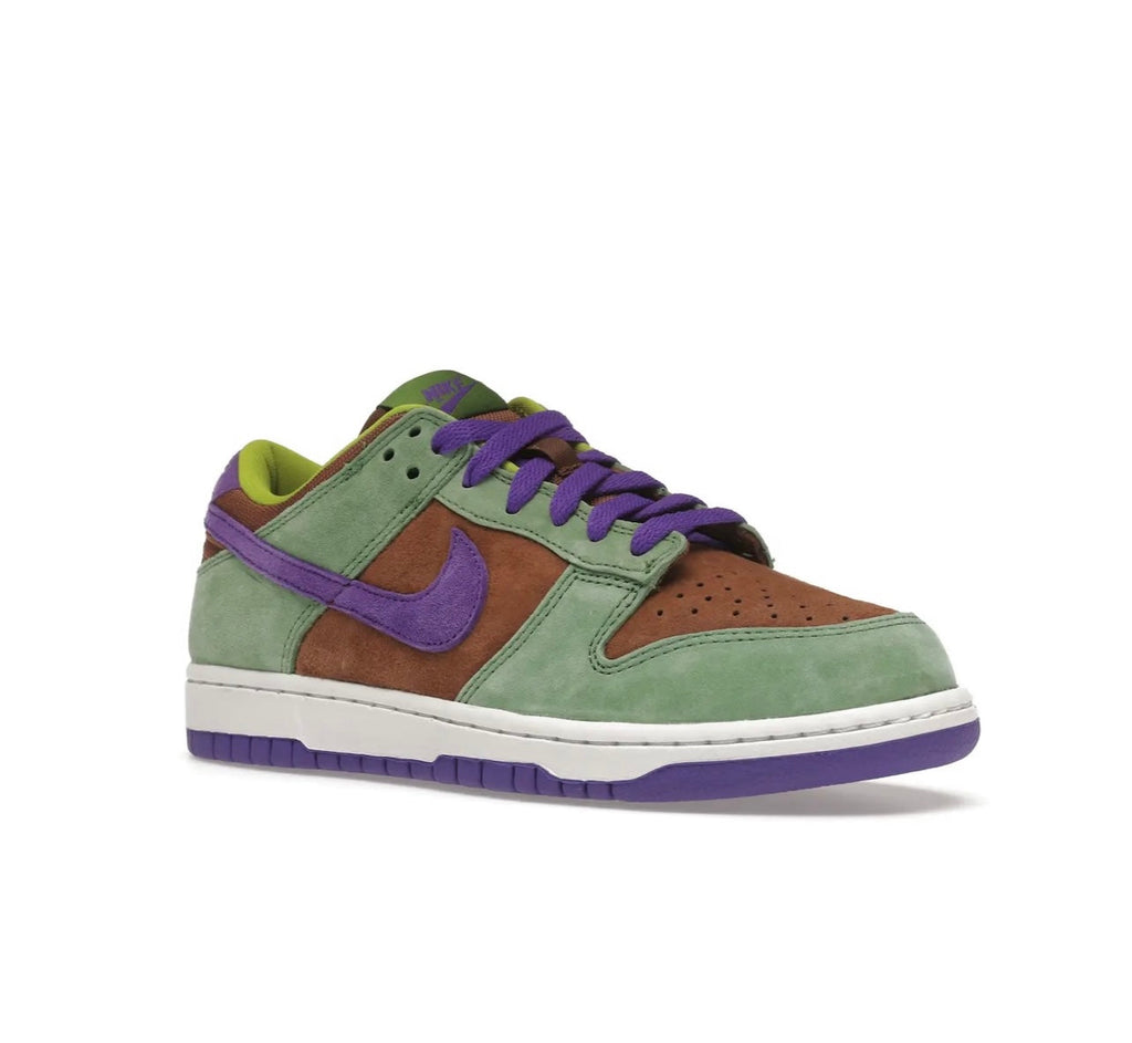 Nike Dunk Low Green Purple Casual Lifestyle Sneakers