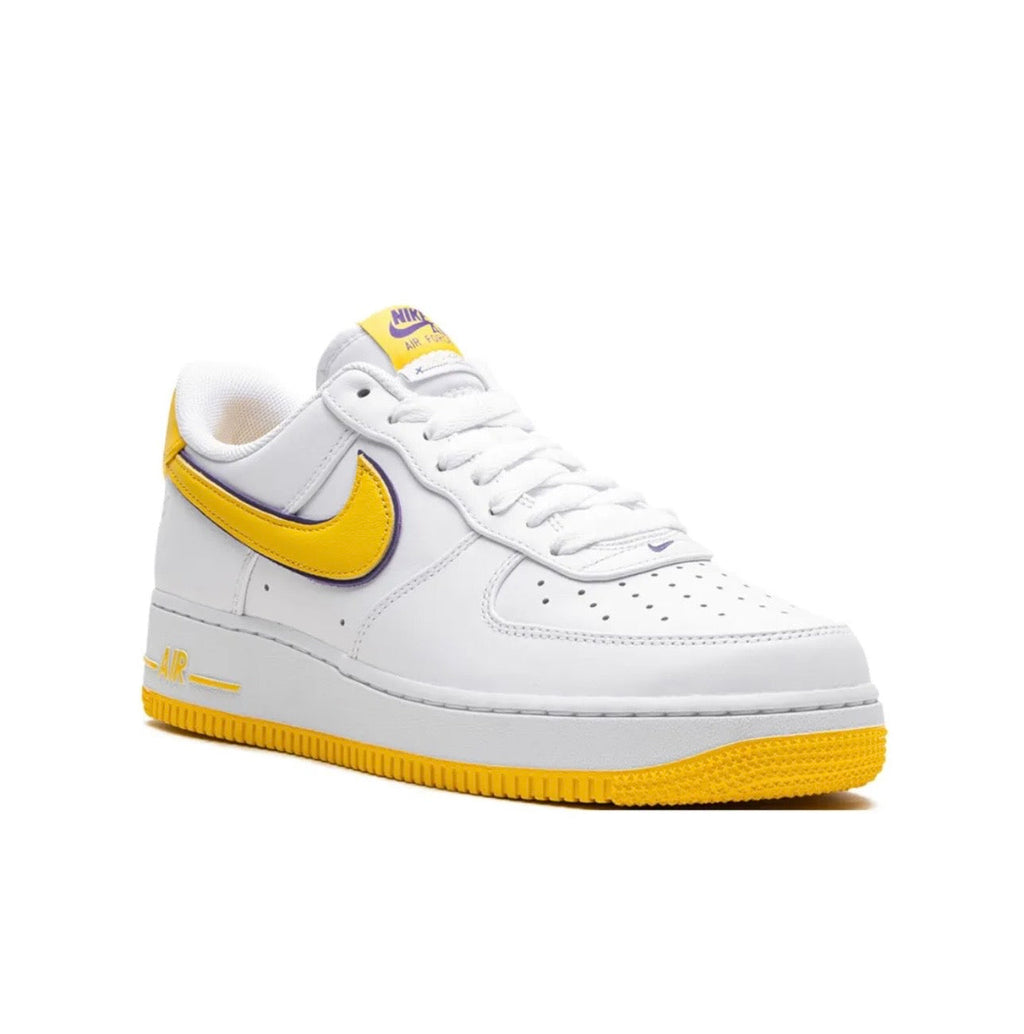 Nike Air Force 1 Sneakers White Yellow Lightweight Breathable Design