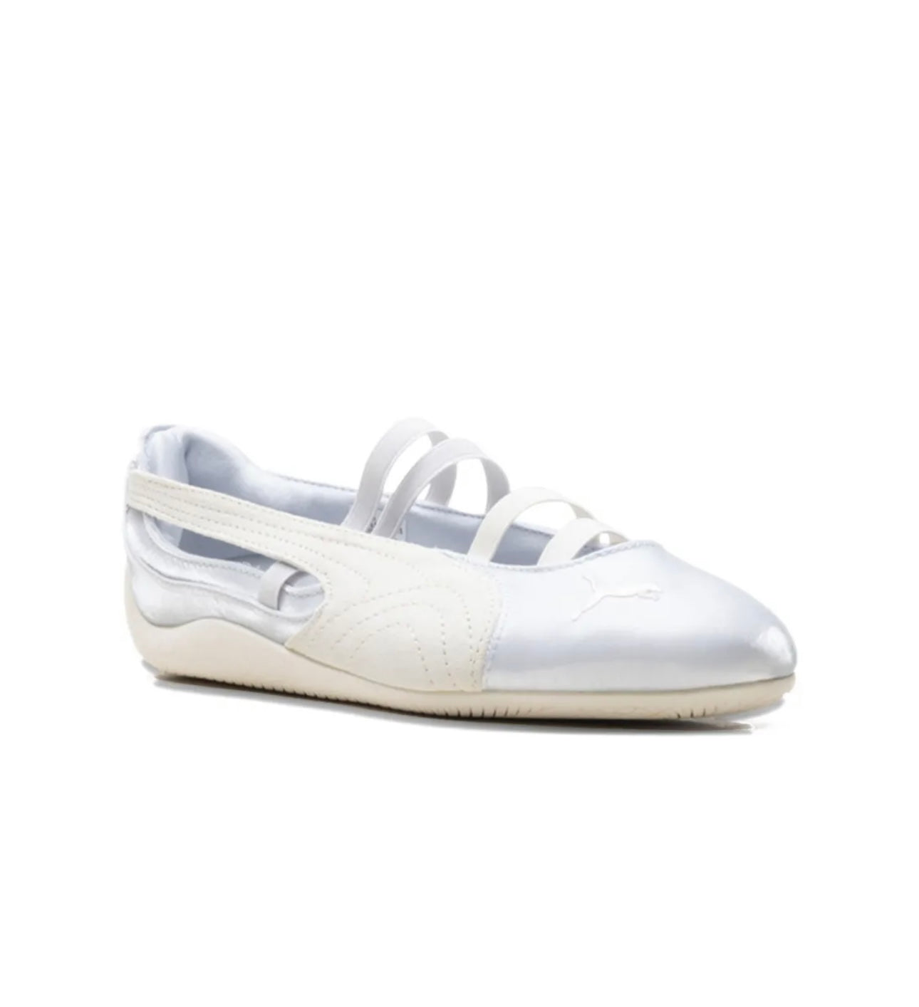 Puma Speedcat Ballet Sneakers Silver Cream Women's Casual Shoes