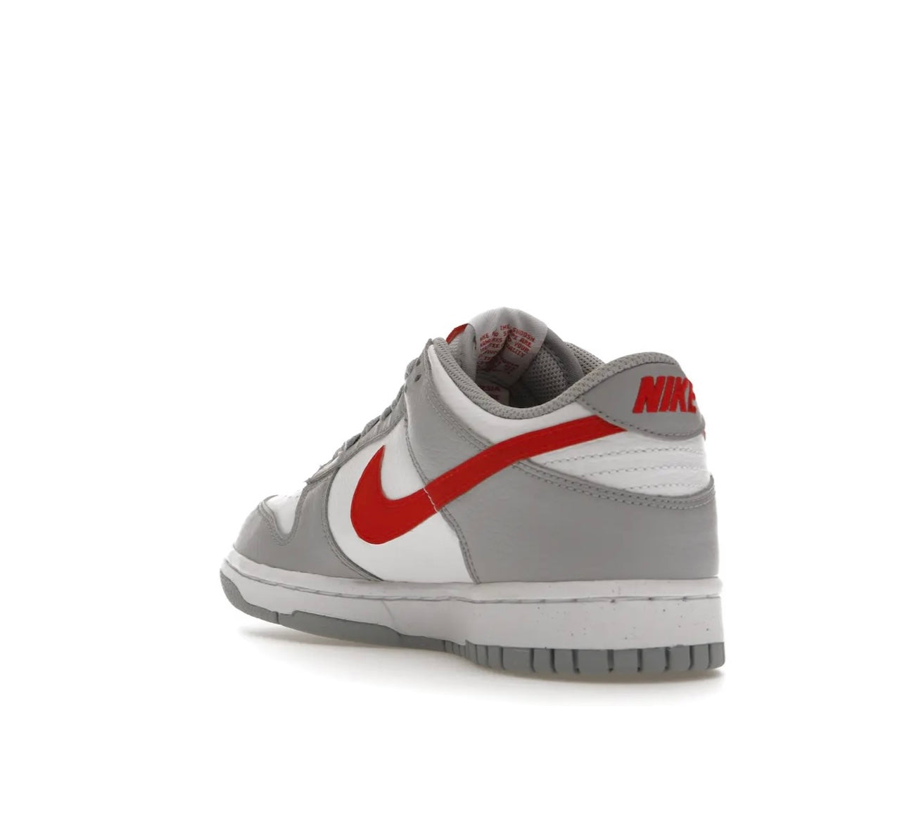 Nike Dunk Low Grey Red Casual Sneakers Lightweight Design