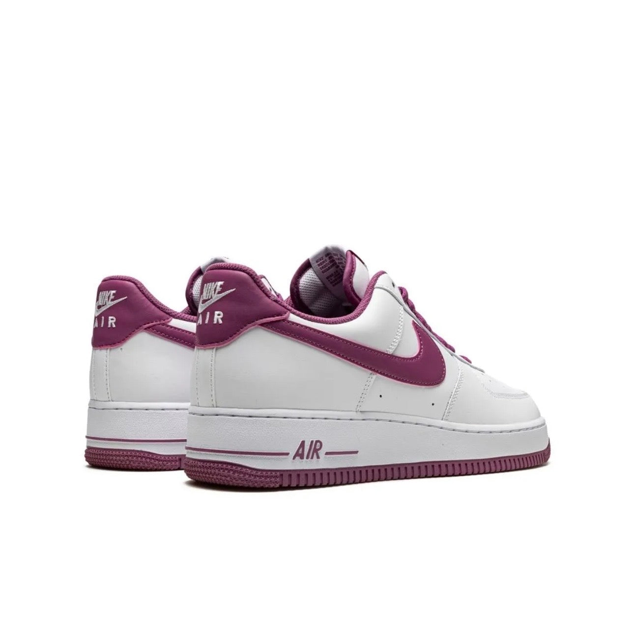 Nike Air Force 1 Low Top Sneakers White Purple