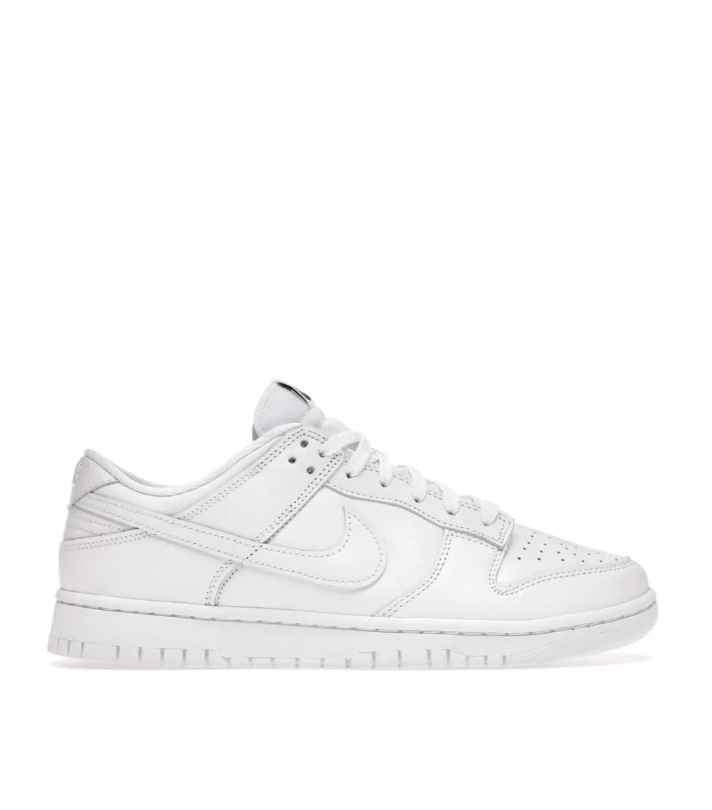 Nike Dunk Low Triple White Low-Top Unisex Sneakers