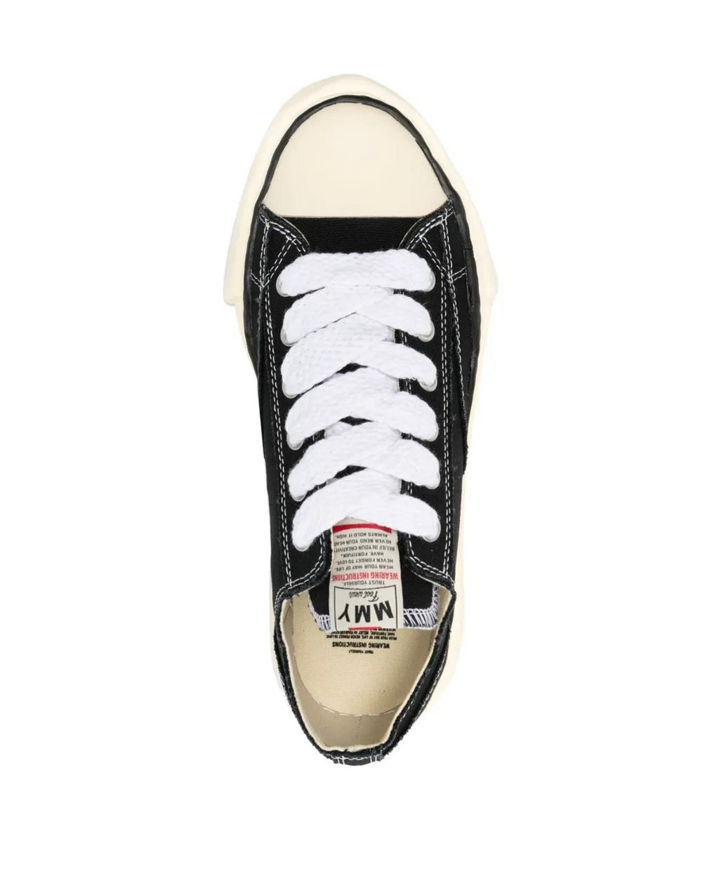 Maison Mihara Black Beige Sneakers Durable Responsive Insole