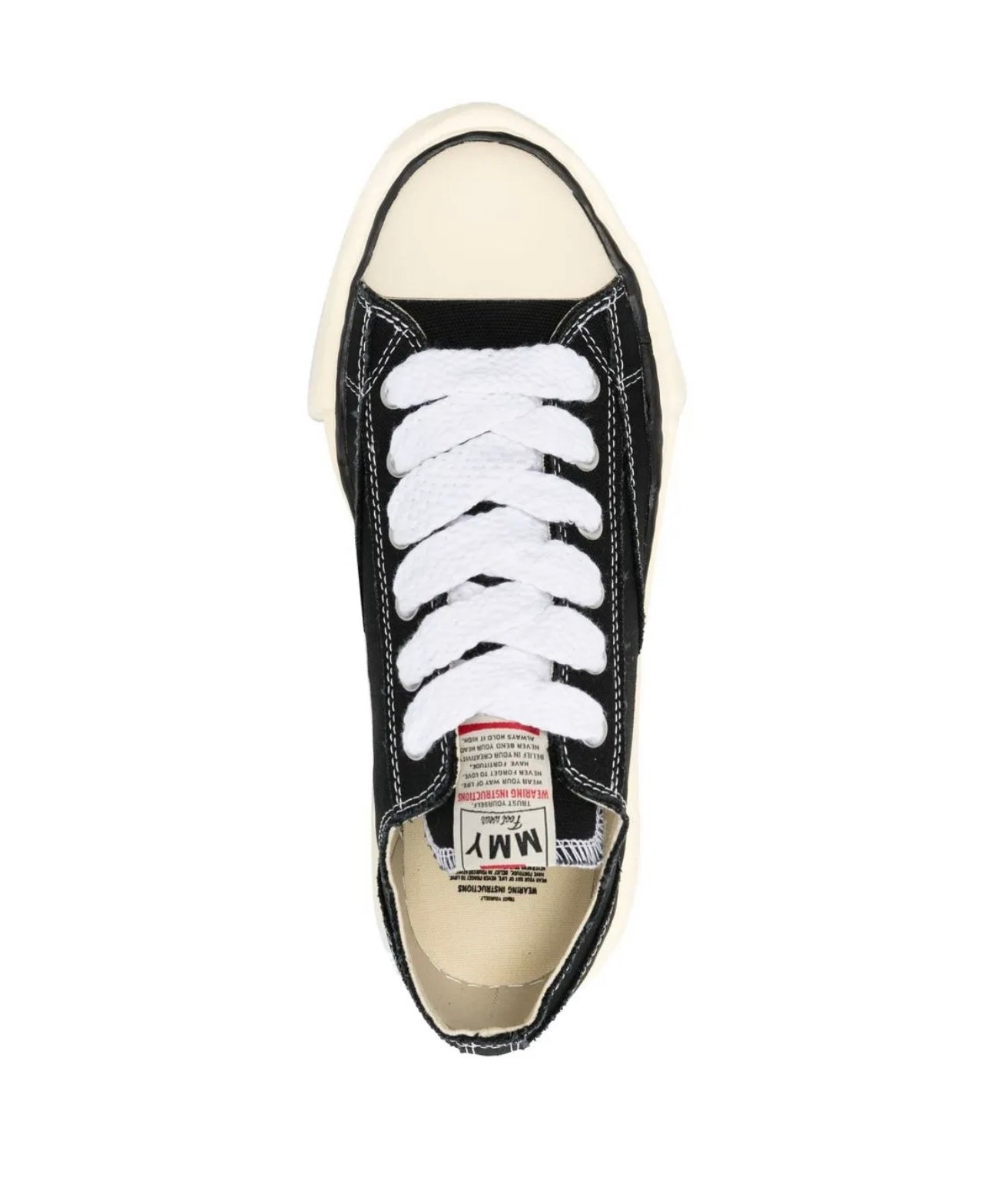 Maison Mihara Black Beige Sneakers Durable Responsive Insole