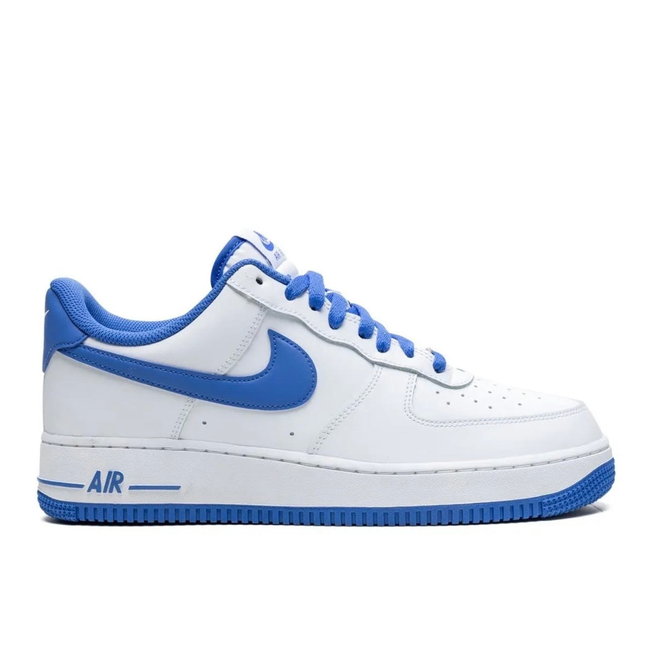 Nike Air Force 1 White Blue Low Top Sneakers