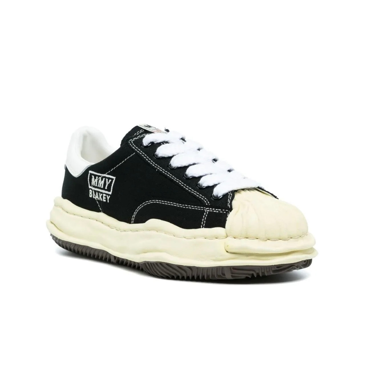 Maison Mihara Black Cream Sneakers Low Top Comfort Design