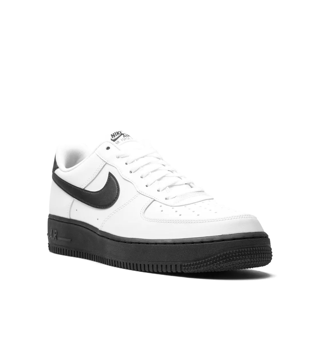 Nike Air Force 1 White Black Unisex Casual Sneakers