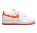 Nike Air Force 1 White Orange Sneakers