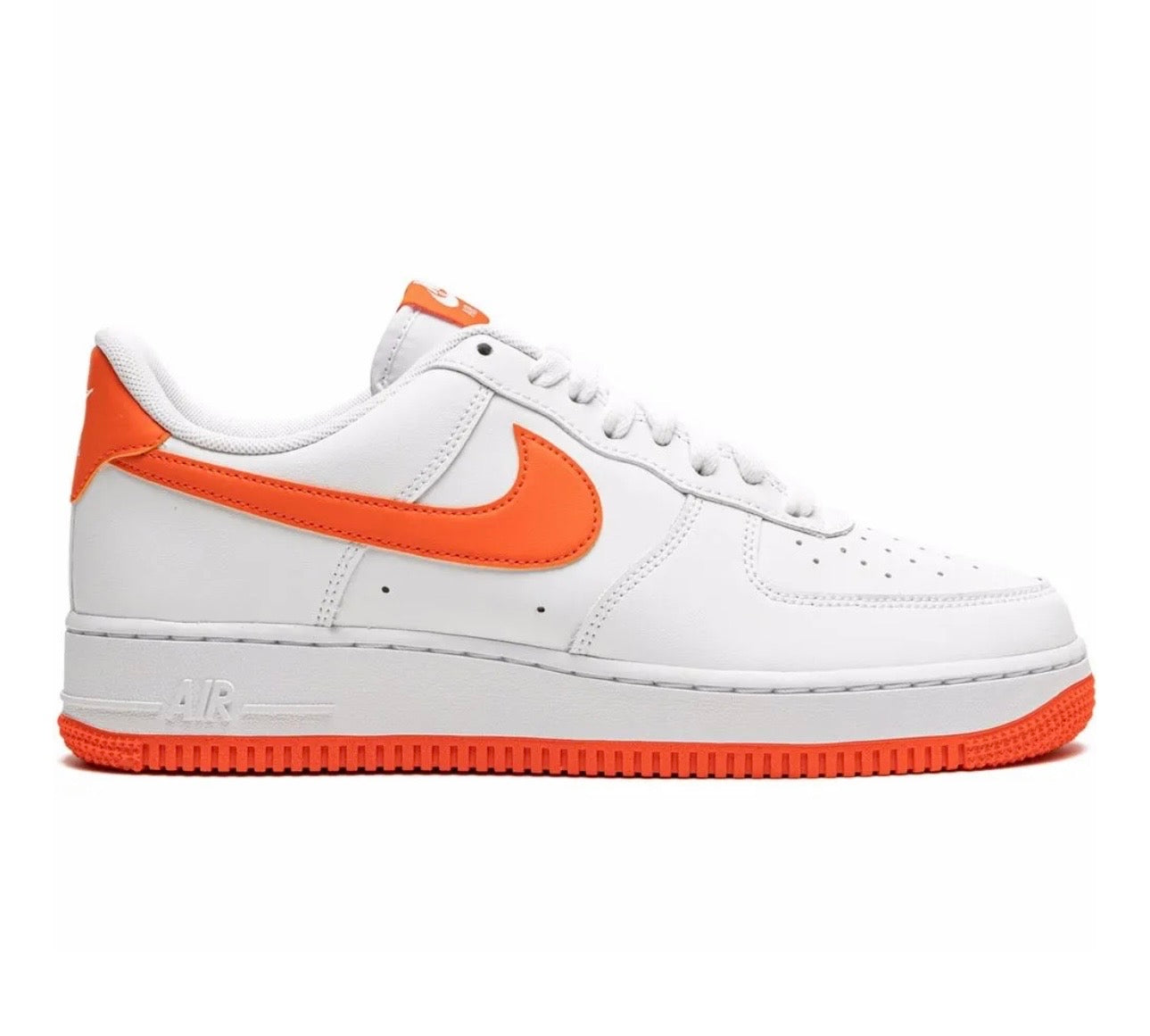 Nike Air Force 1 White Orange Sneakers