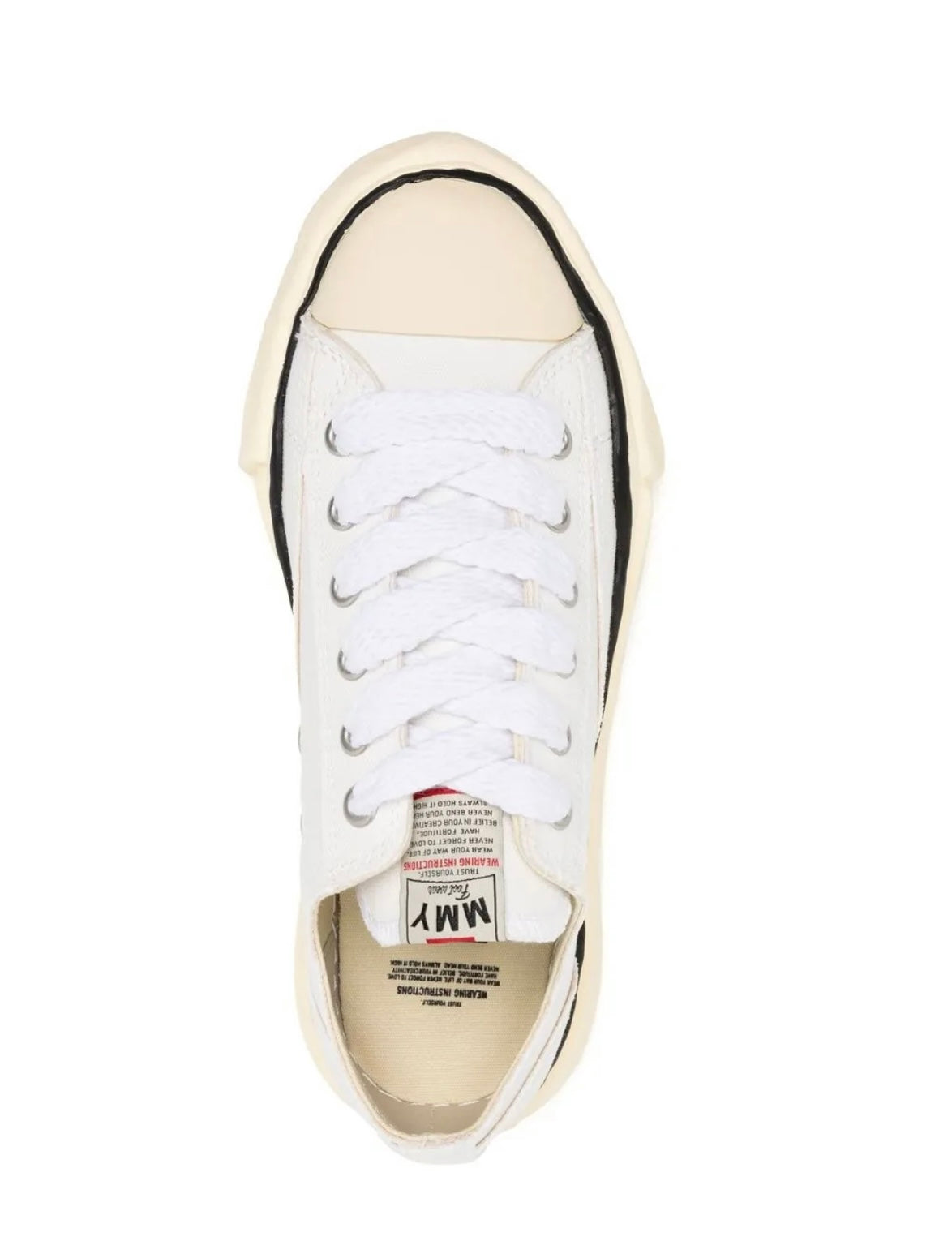 Maison Mihara Yasuhiro White Beige Original Sole Designer Sneakers