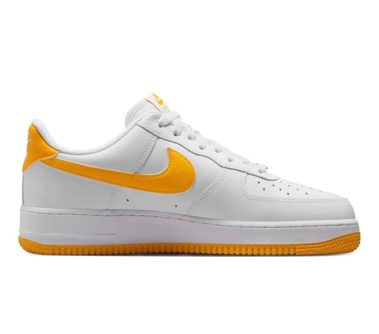 Nike Air Force 1 Casual Sneakers White Yellow Unisex