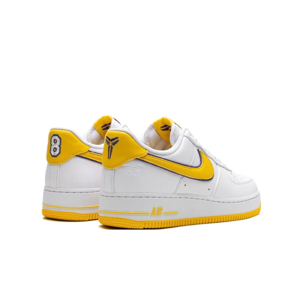 Nike Air Force 1 Sneakers White Yellow Lightweight Breathable Design